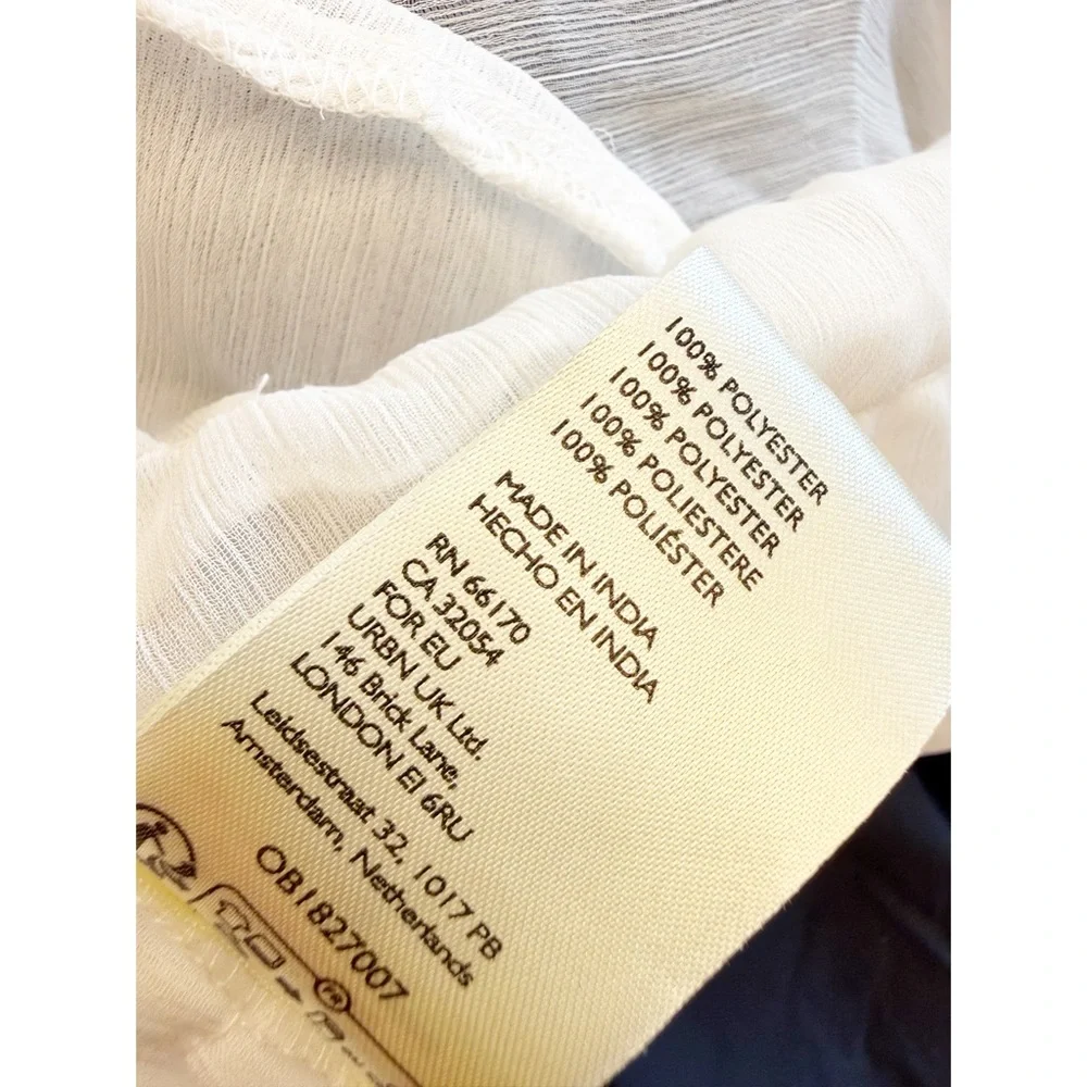 NWOT Free People Intimately Moon Phase Midi Slip Dress in White, Size Large - Picture 12 of 12